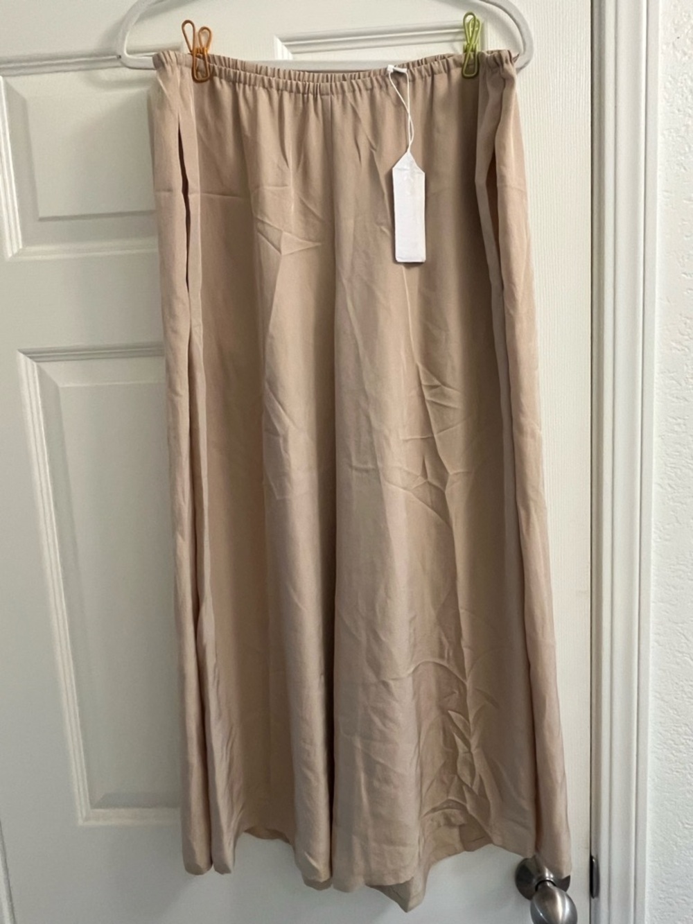 Vince Neutral Culottes with Elastic Waist